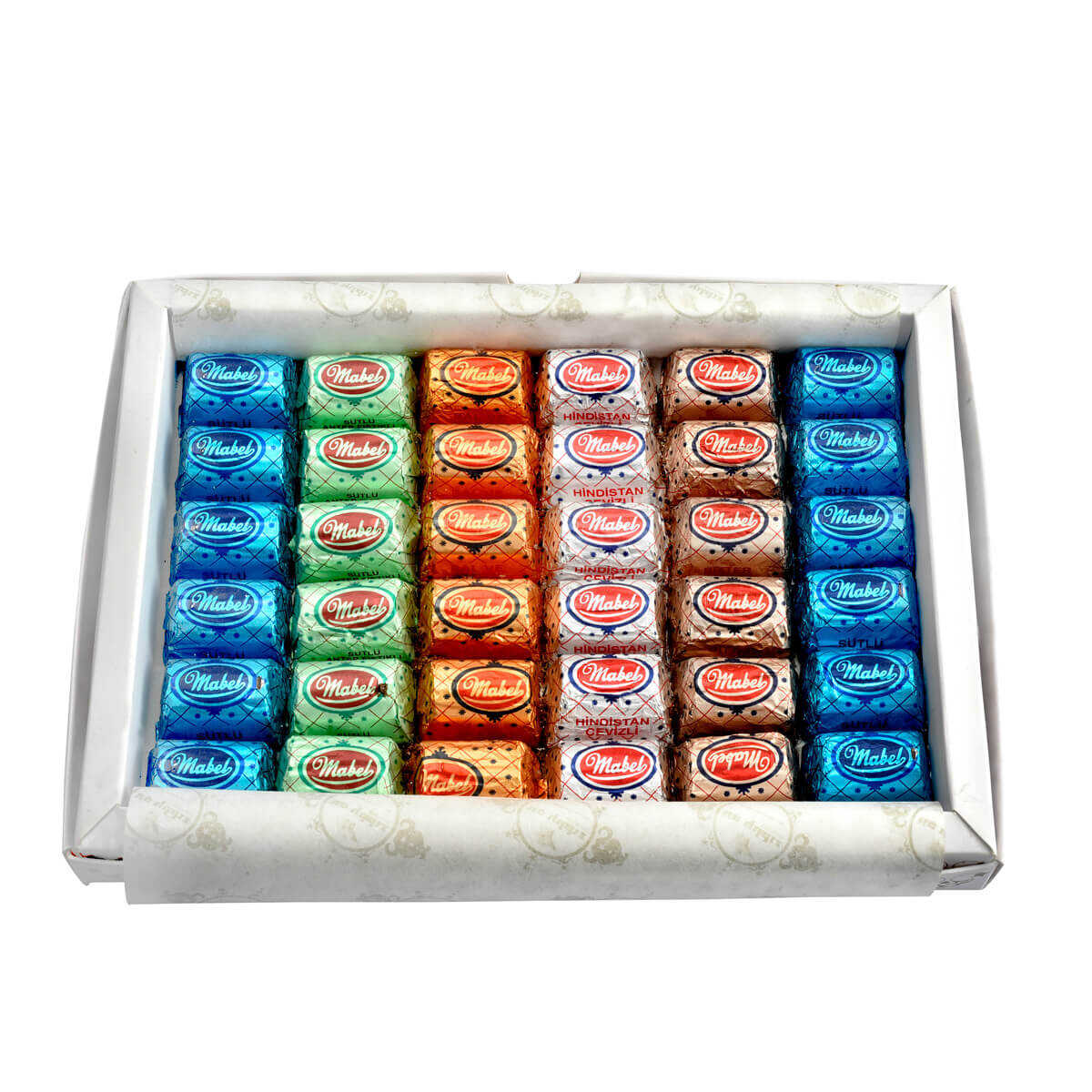 500 gr Mabel Baton(sütlü, bitter, antep fıstıklı, hindistan cevizi